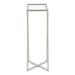 Side Table Clear Silver 7x7x21 3