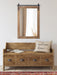 Rectangle Mirror Rustic Brown 24x38 6