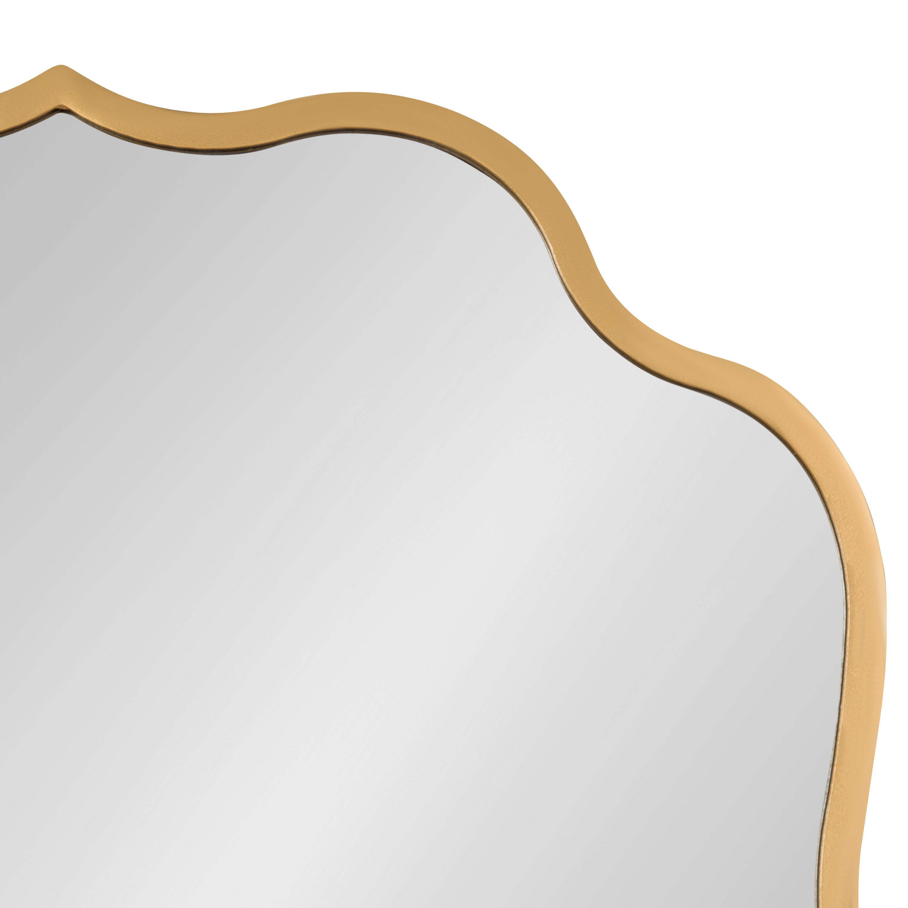 Scallop Mirror Gold 24x31 3