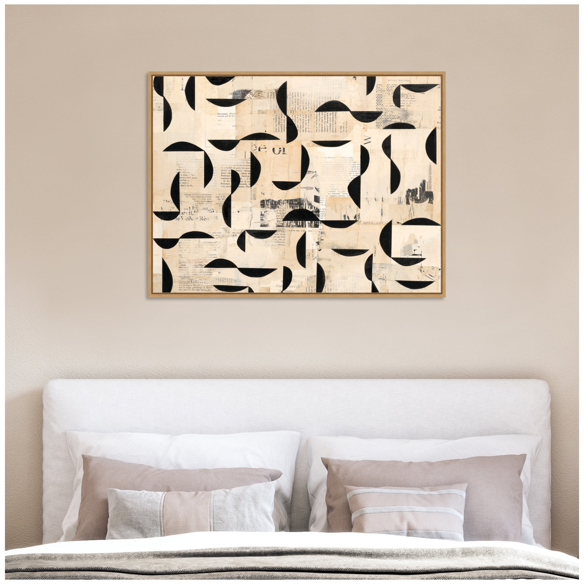 Half Moon Bay  by Felicia Dadak Framed Canvas Wall Art Print