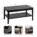 Coffee Table Black 36x20x18 2