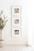 Wall Frame 16x16 matted to 8x8 White Natural 6