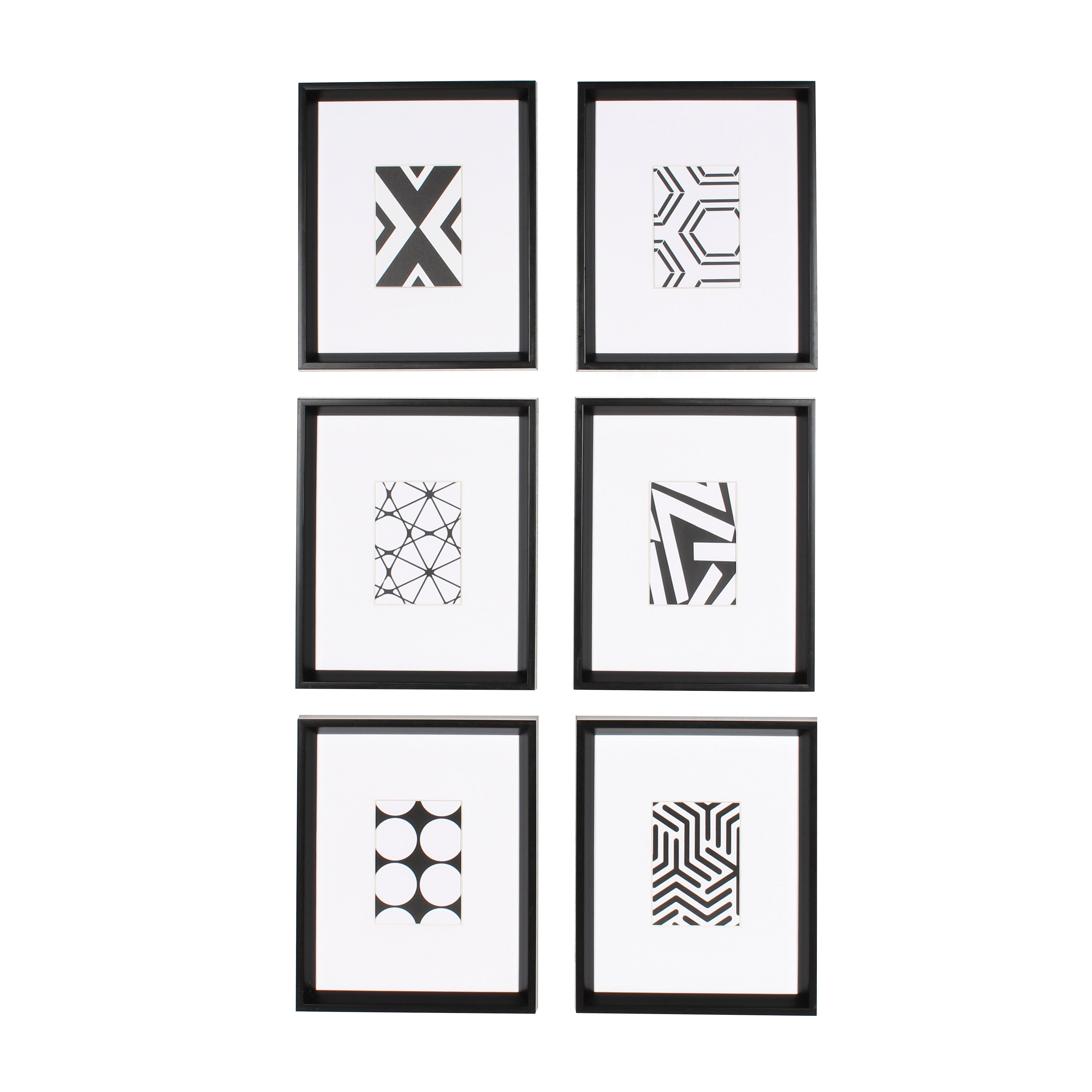Art Set Black 6 Piece 13 in. x 16 in. 2