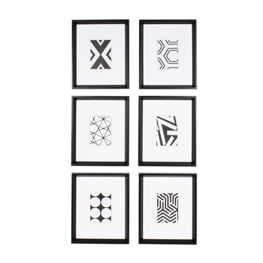 Art Set Black 6 Piece 13 in. x 16 in. 2