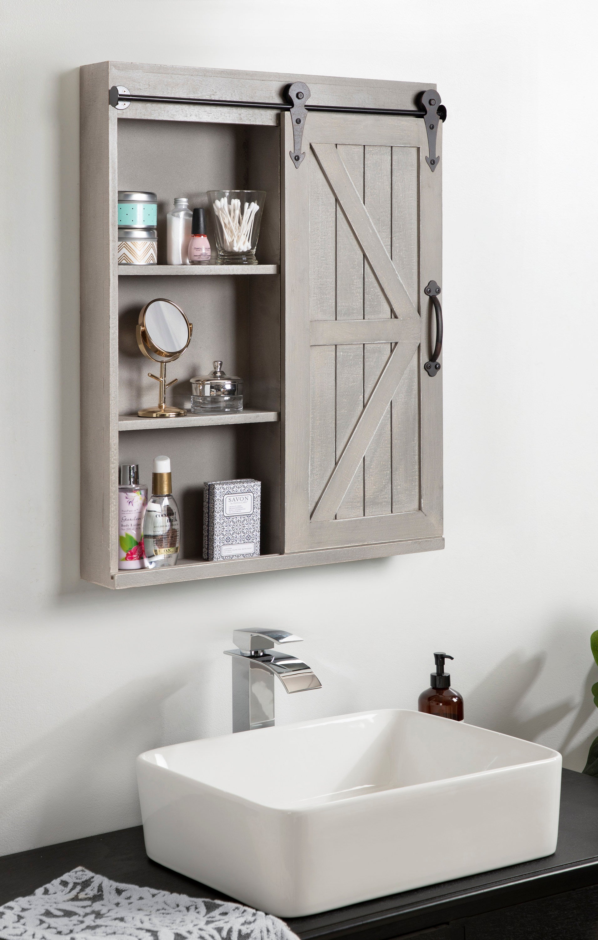 Medicine Cabinet Gray 22x28 8