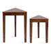 Nesting Table Walnut Brown 2 Piece 3