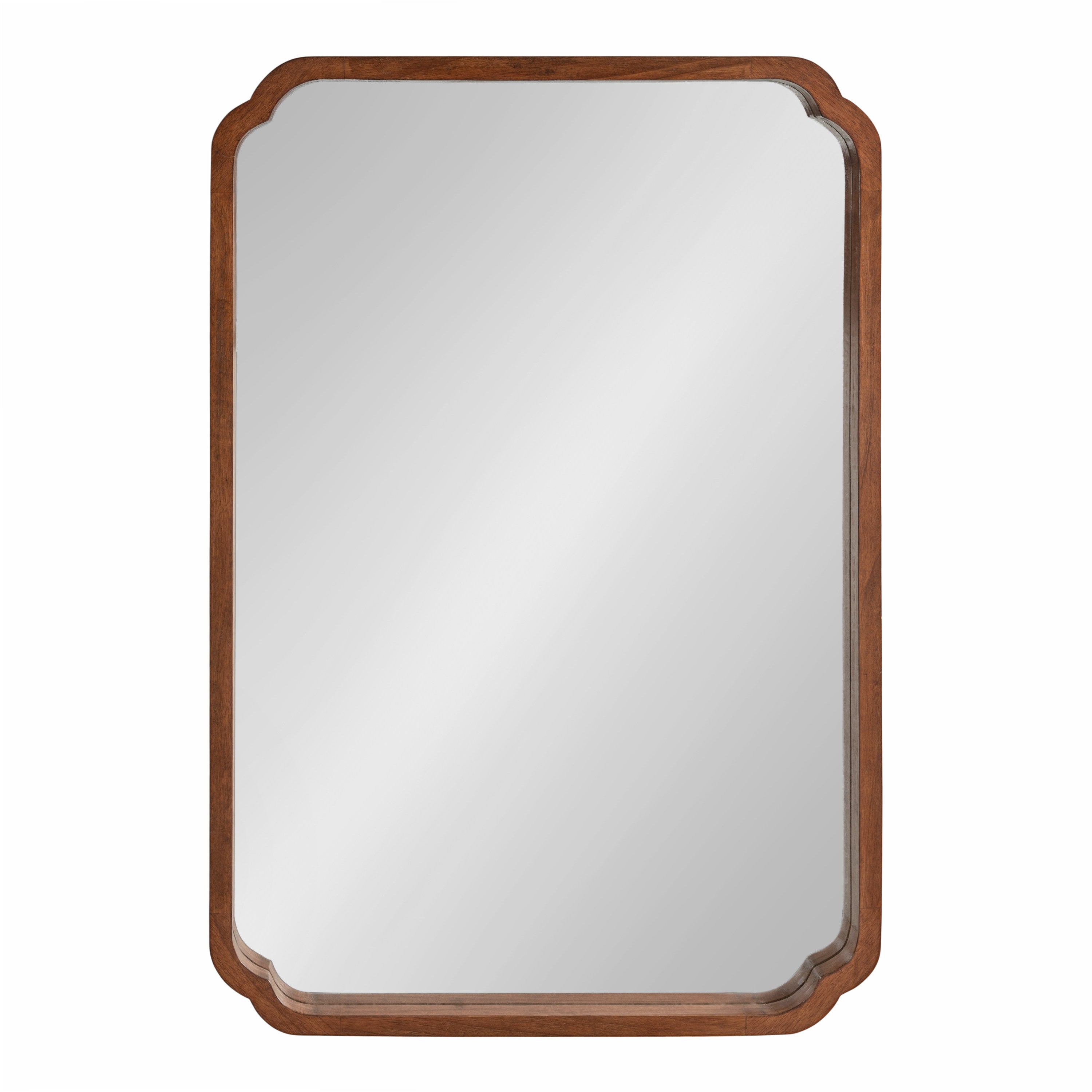 Scallop Mirror Brown 24x36 5