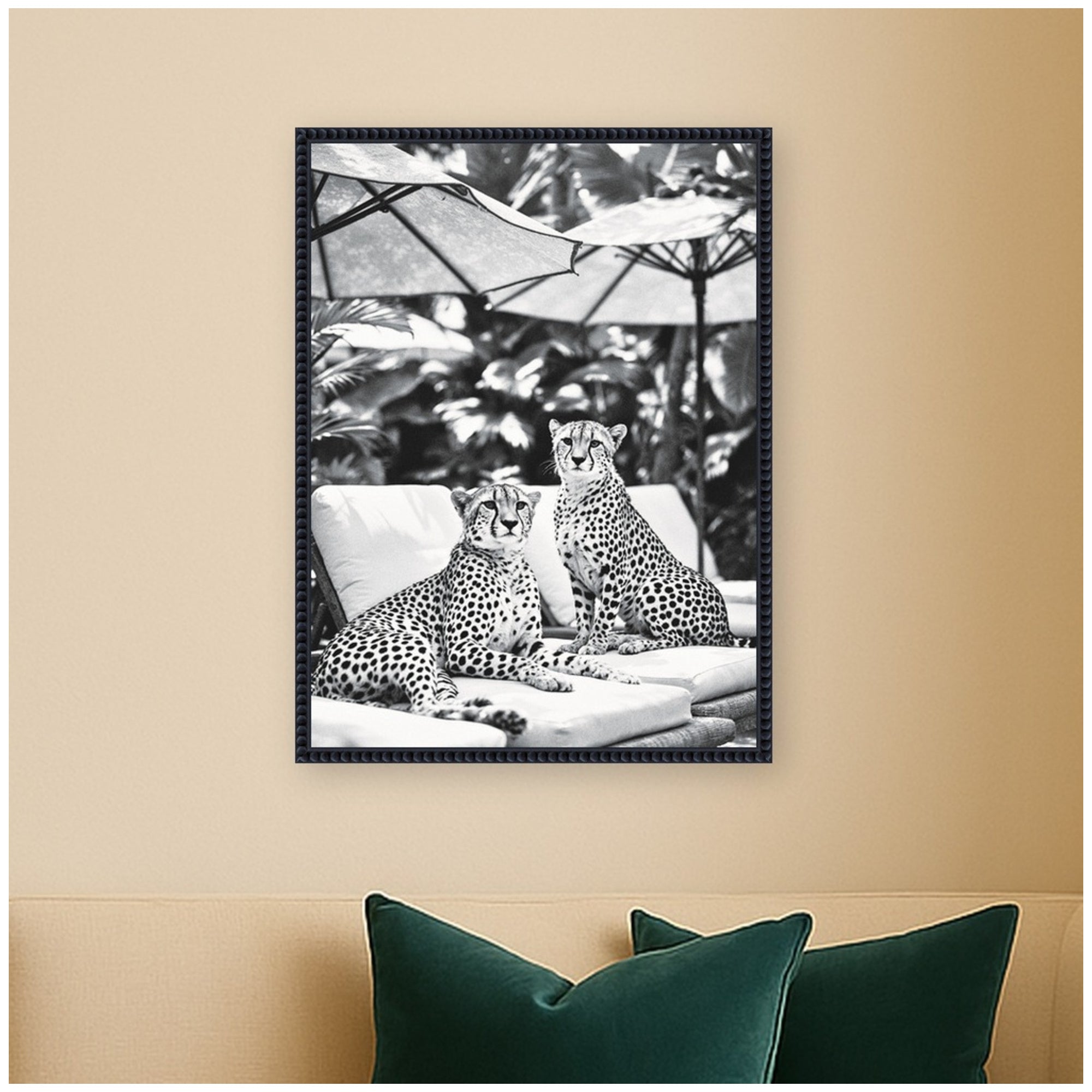 Framed Canvas Sylvie Beaded Black 18x24 6