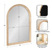 Arch Mirror Natural Beige 24x36 2