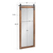 Rectangle Mirror Rustic Brown 18x50 5