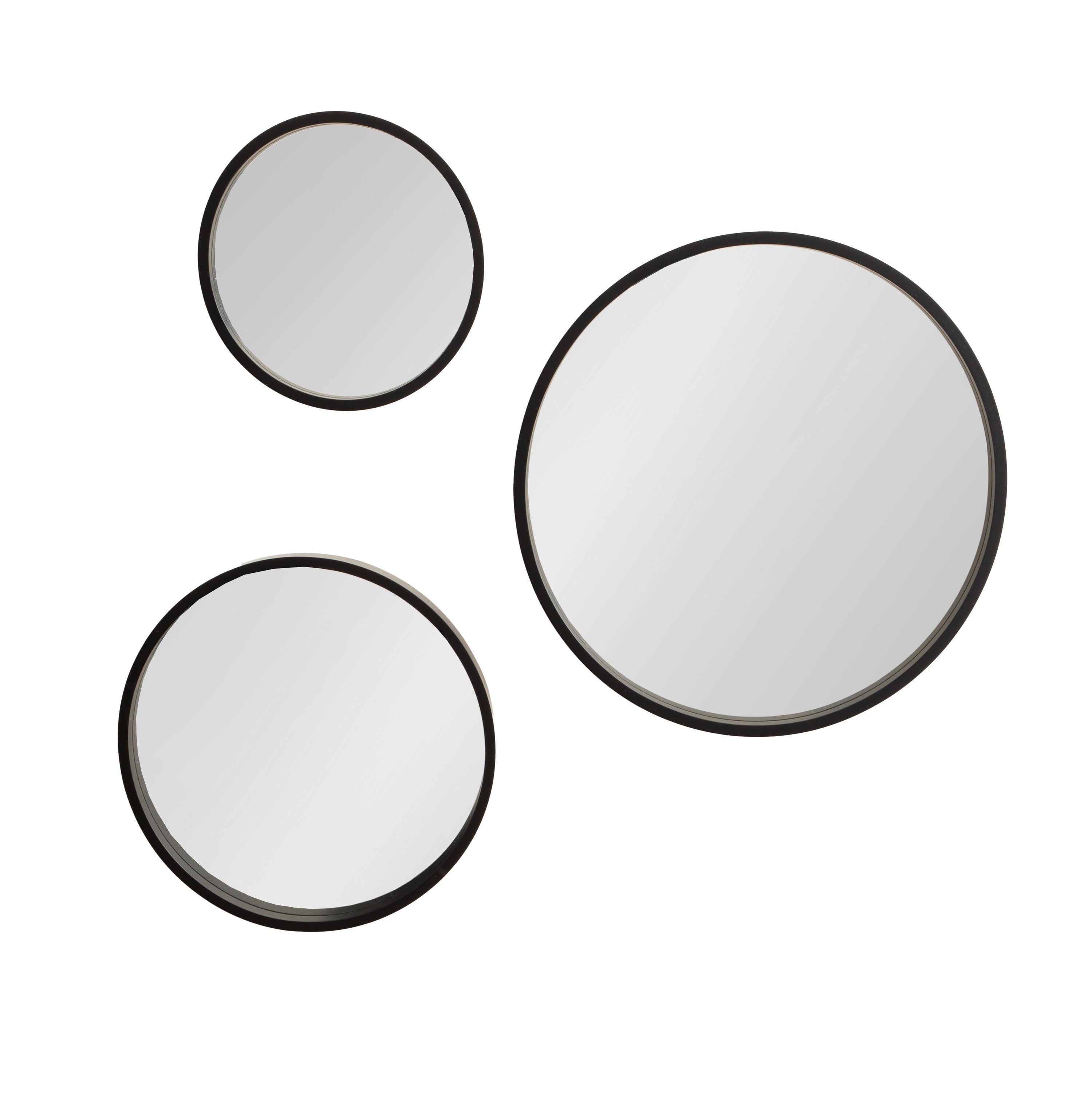 Mirror Set Black 3pc 5