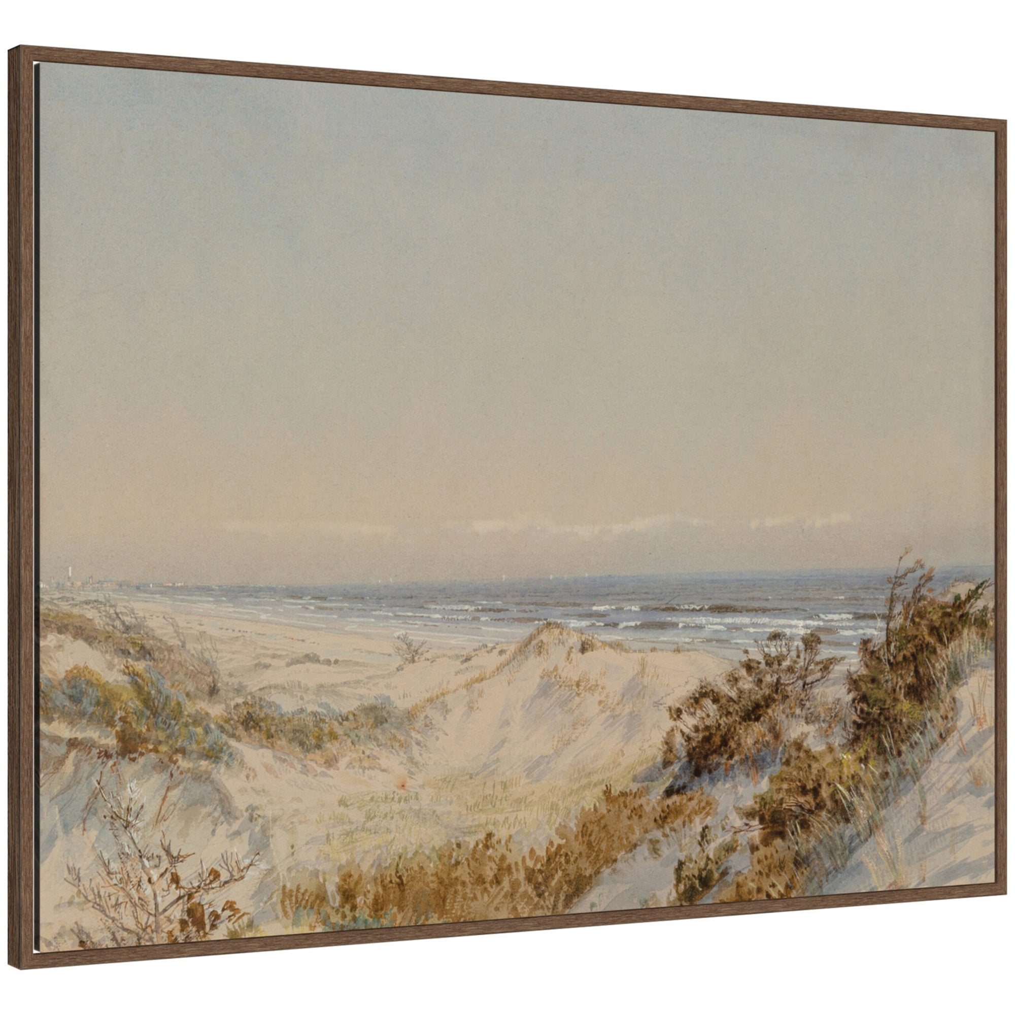 Framed Canvas Sylvie Walnut 42x32 1