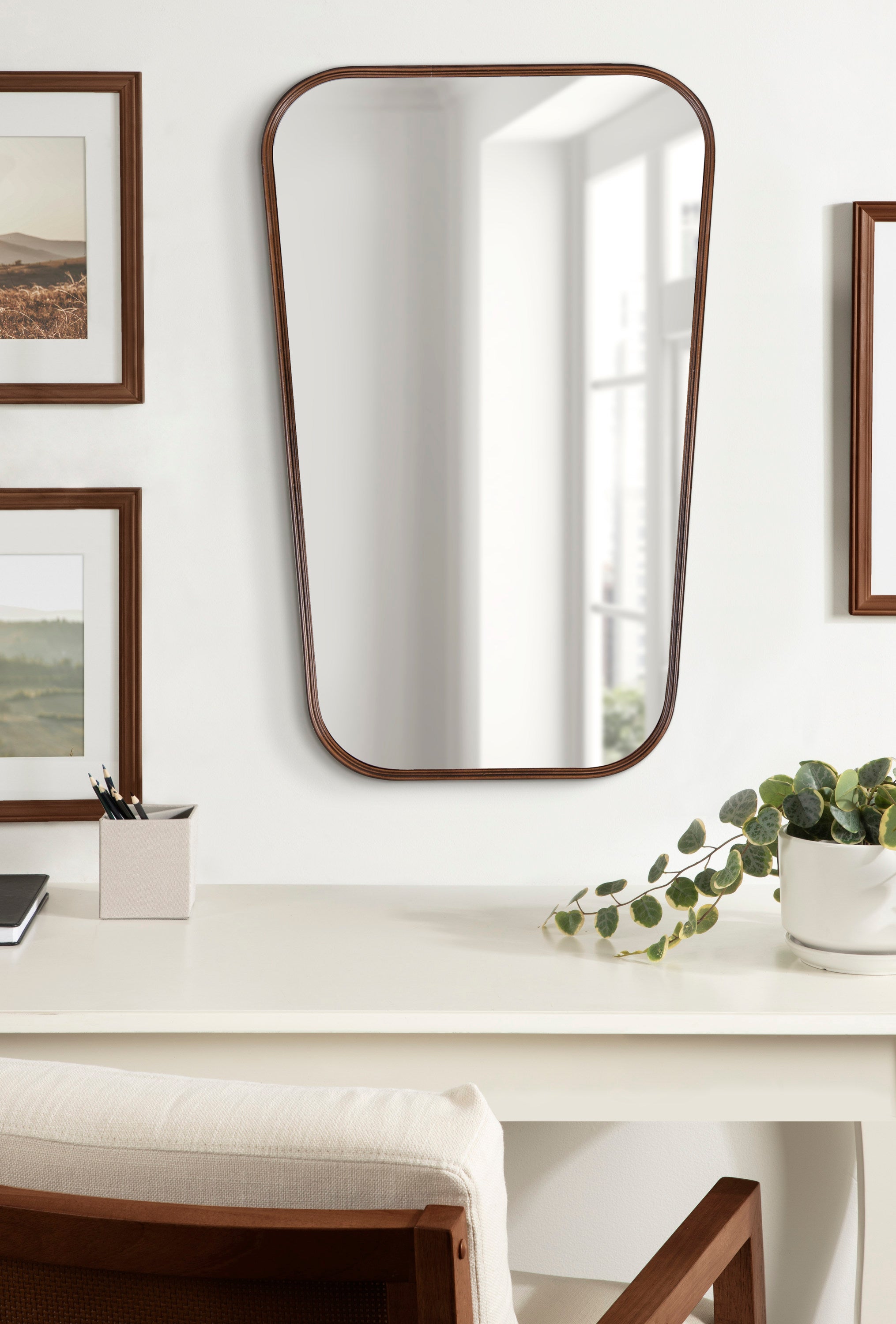 Irregular Mirror Bronze 20x32 7