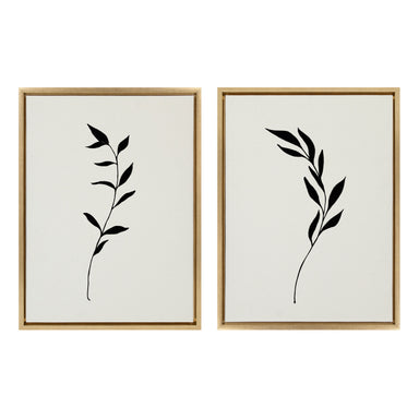 Art Set Sylvie Bright Gold 2 Piece Set 18x24 1