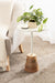Side Table White Natural 14x14x24 6
