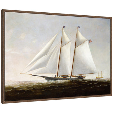 Framed Canvas 33x23 Sylvie Walnut 1
