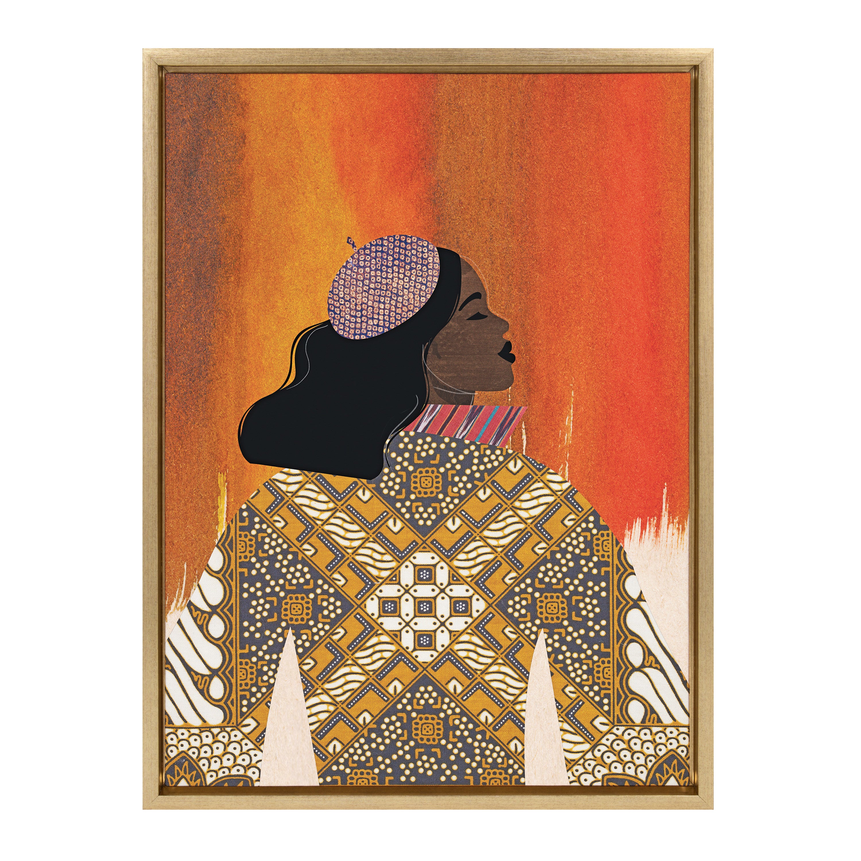 Sylvie Girlie Girl Framed Canvas by Nikki Chu