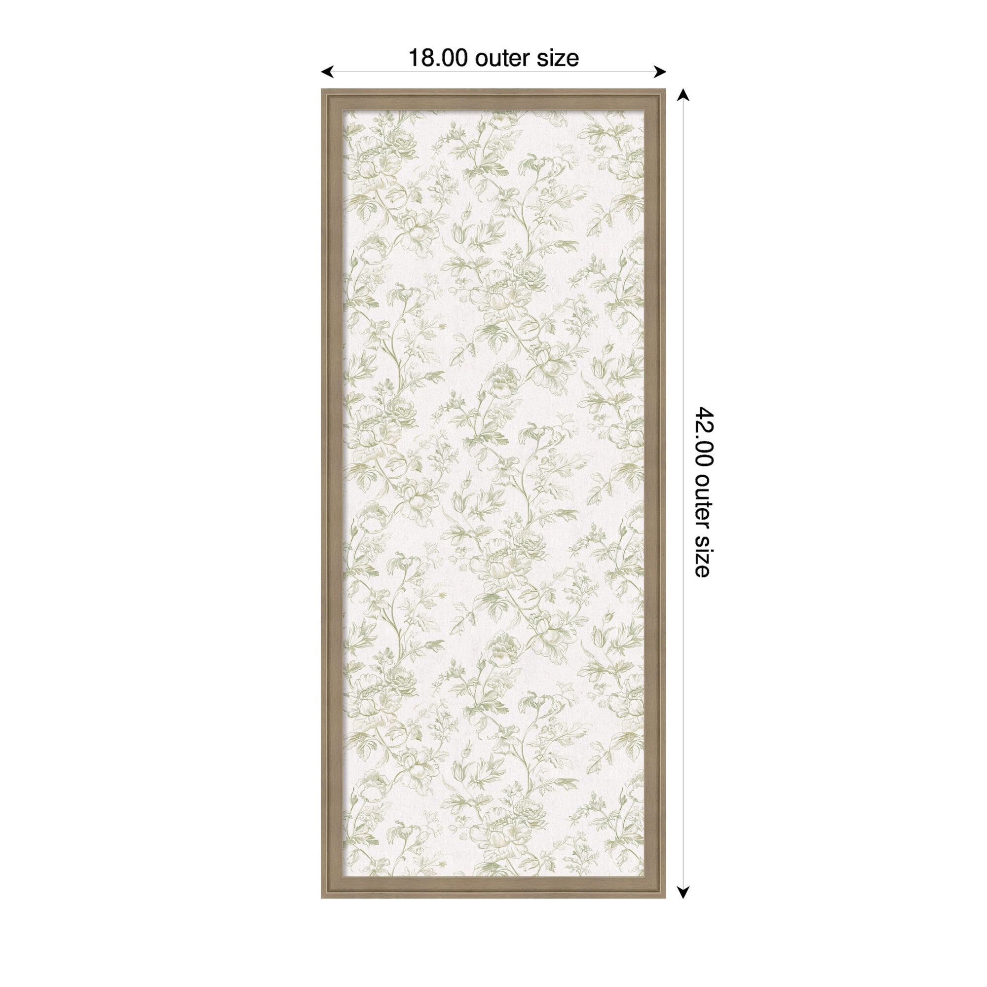 Pinboard 18x42 Florence Light Brown 2