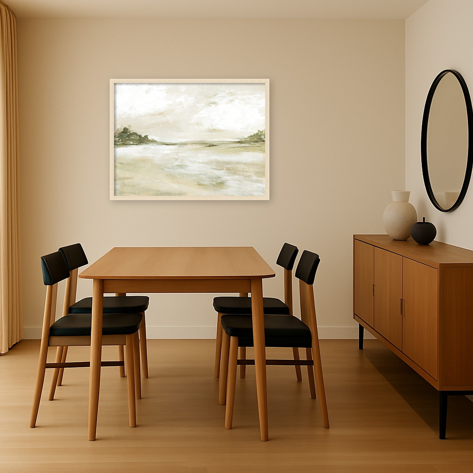 Mounted Canvas 38x29 Woodgrain Stripe Blonde 6