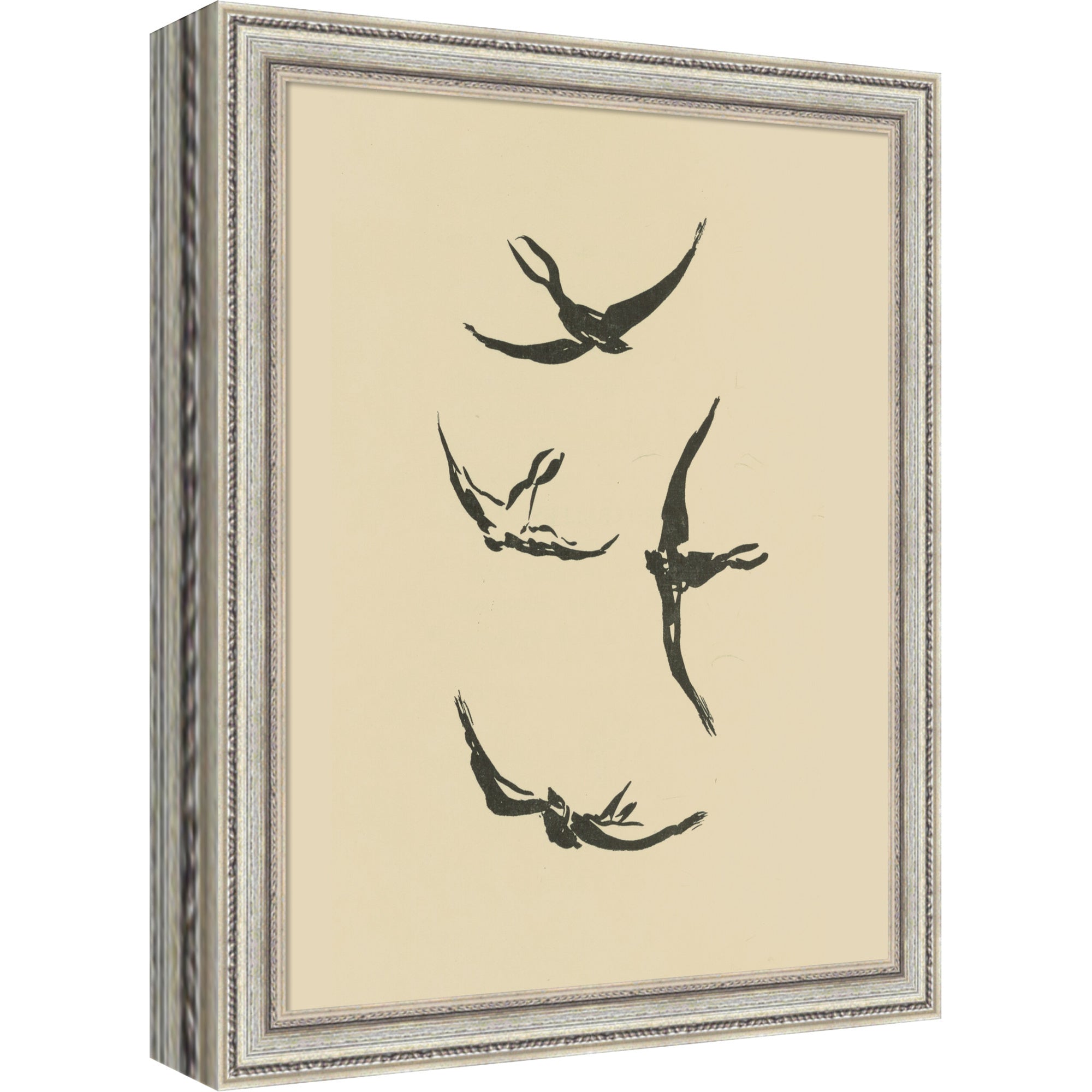 Mounted Canvas 9 x 11 Cordelia Thin Silver 1
