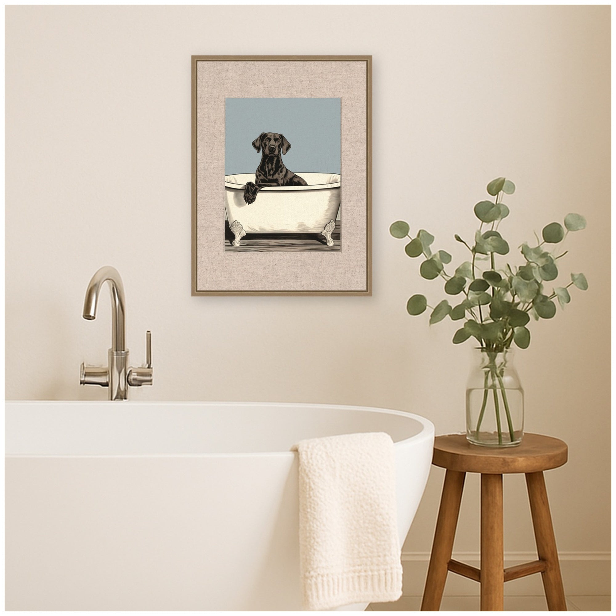 Framed Canvas 18x24 Sylvie Dark Gold 7