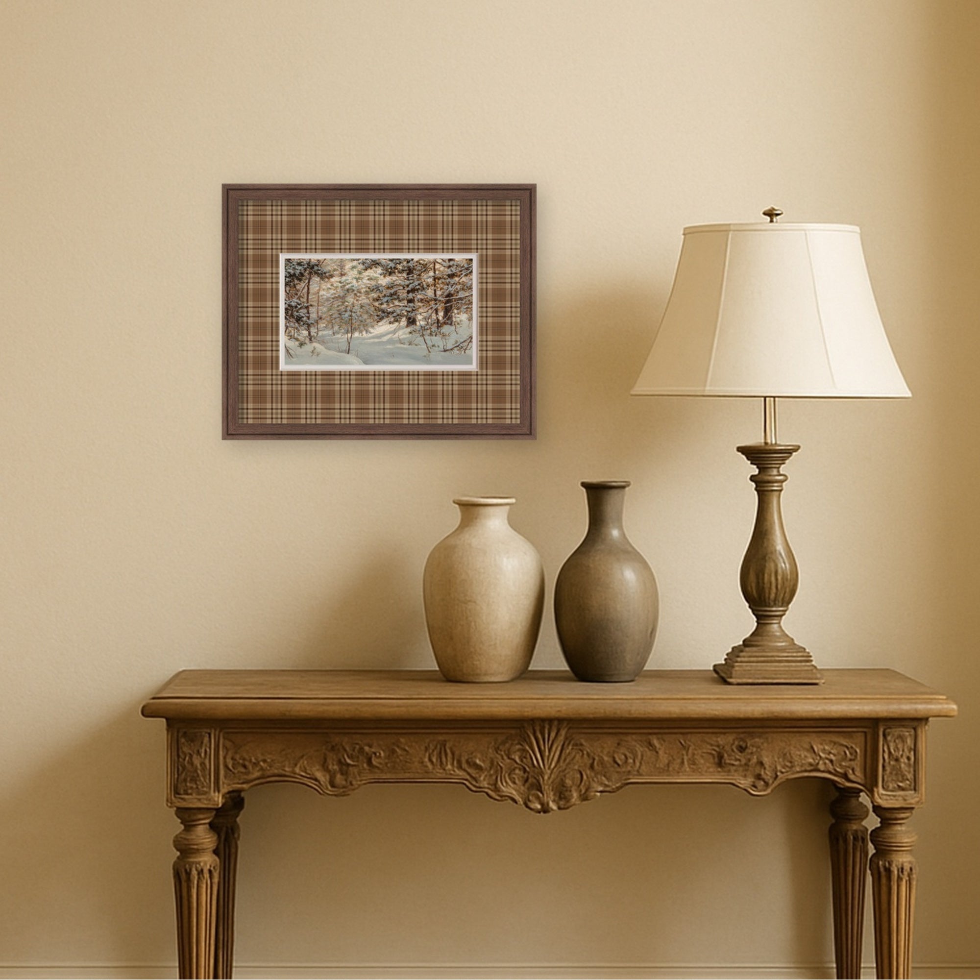 Framed Art Florence Medium Brown 22x18 5