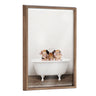Blake Three Little Pigs in Vintage Bathtub Framed Printed Glass by Amy Peterson Art Studio