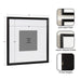 Wall Frame Black 16x16 matted to 8x8 2