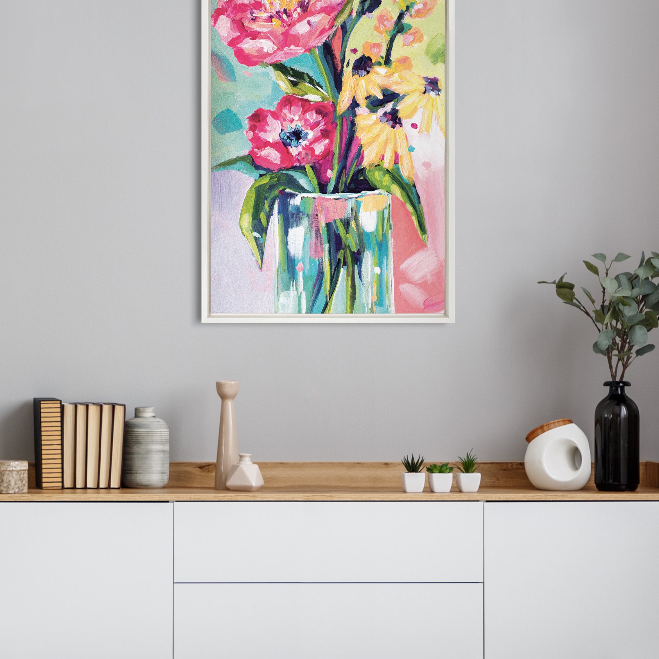 Framed Canvas 23x33 Sylvie White 8