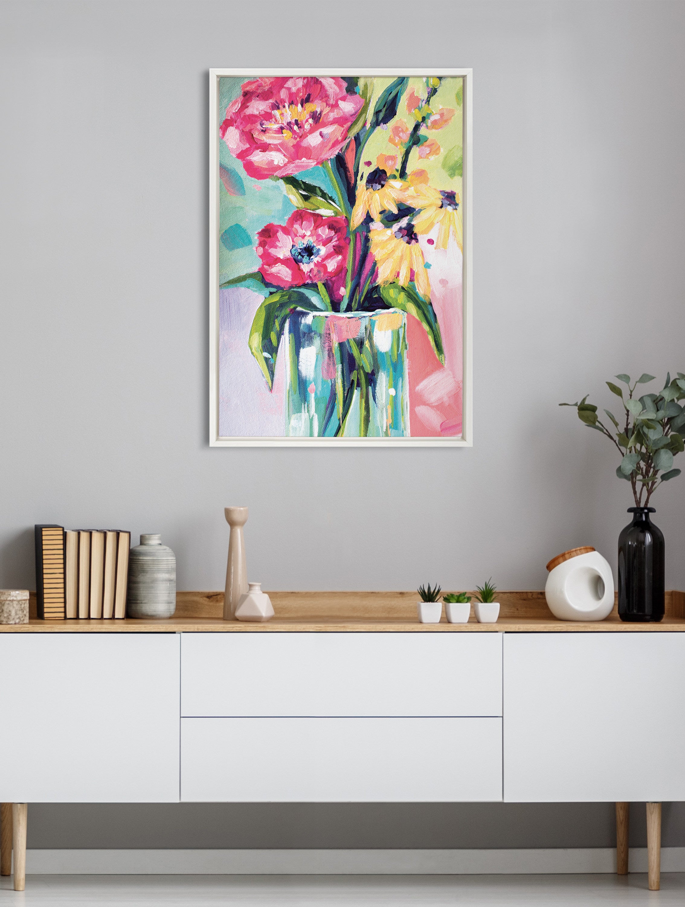 Framed Canvas 23x33 Sylvie White 8