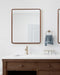 Rectangle Mirror Dark Brown 24x30 6