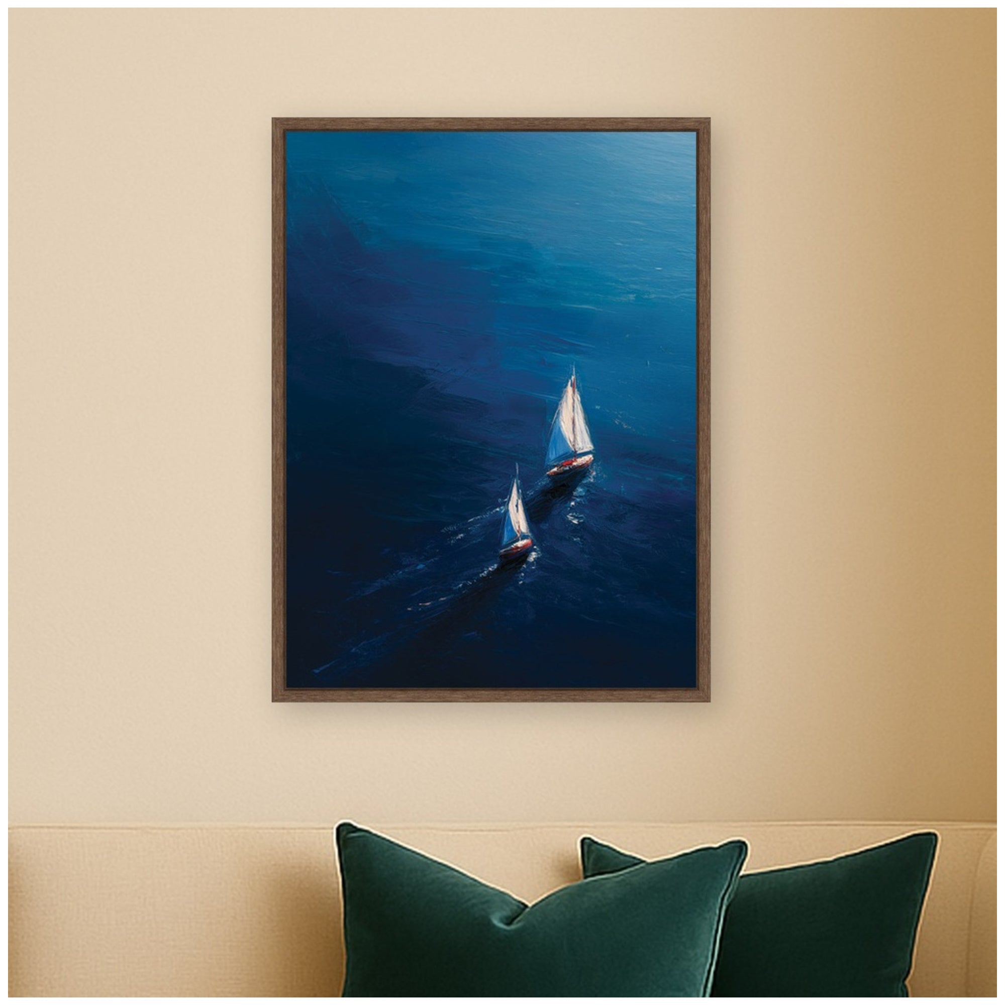 Framed Canvas 18x24 Sylvie Walnut 5