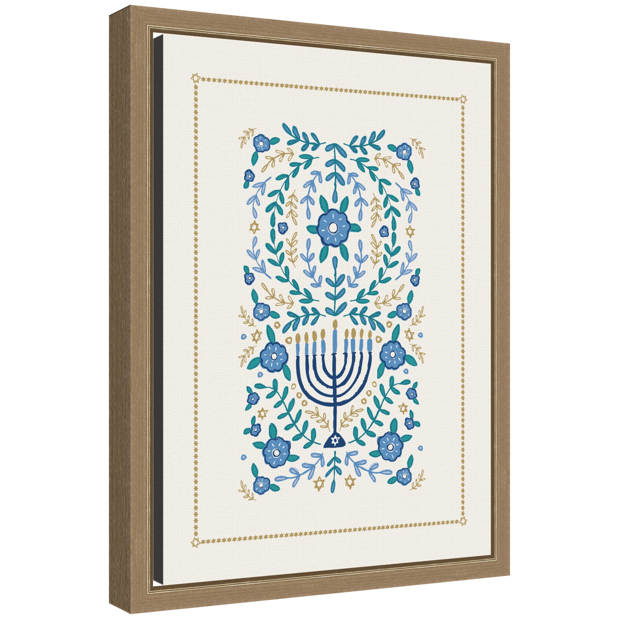 Framed Canvas Sylvie Dark Gold 10x13 1