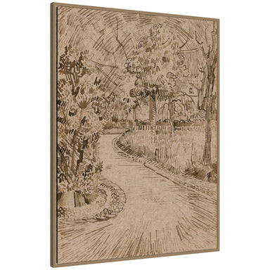 Framed Canvas 32x42 Sylvie Dark Gold 1