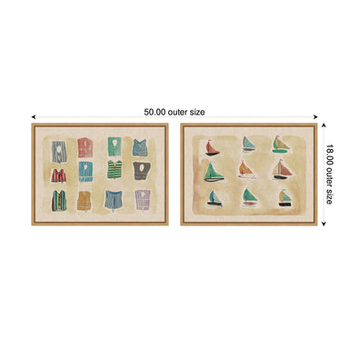 Art Set Sylvie Natural 2 Piece Set 18x24 2