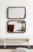 Rectangle Mirror Dark Brown 20x30 7