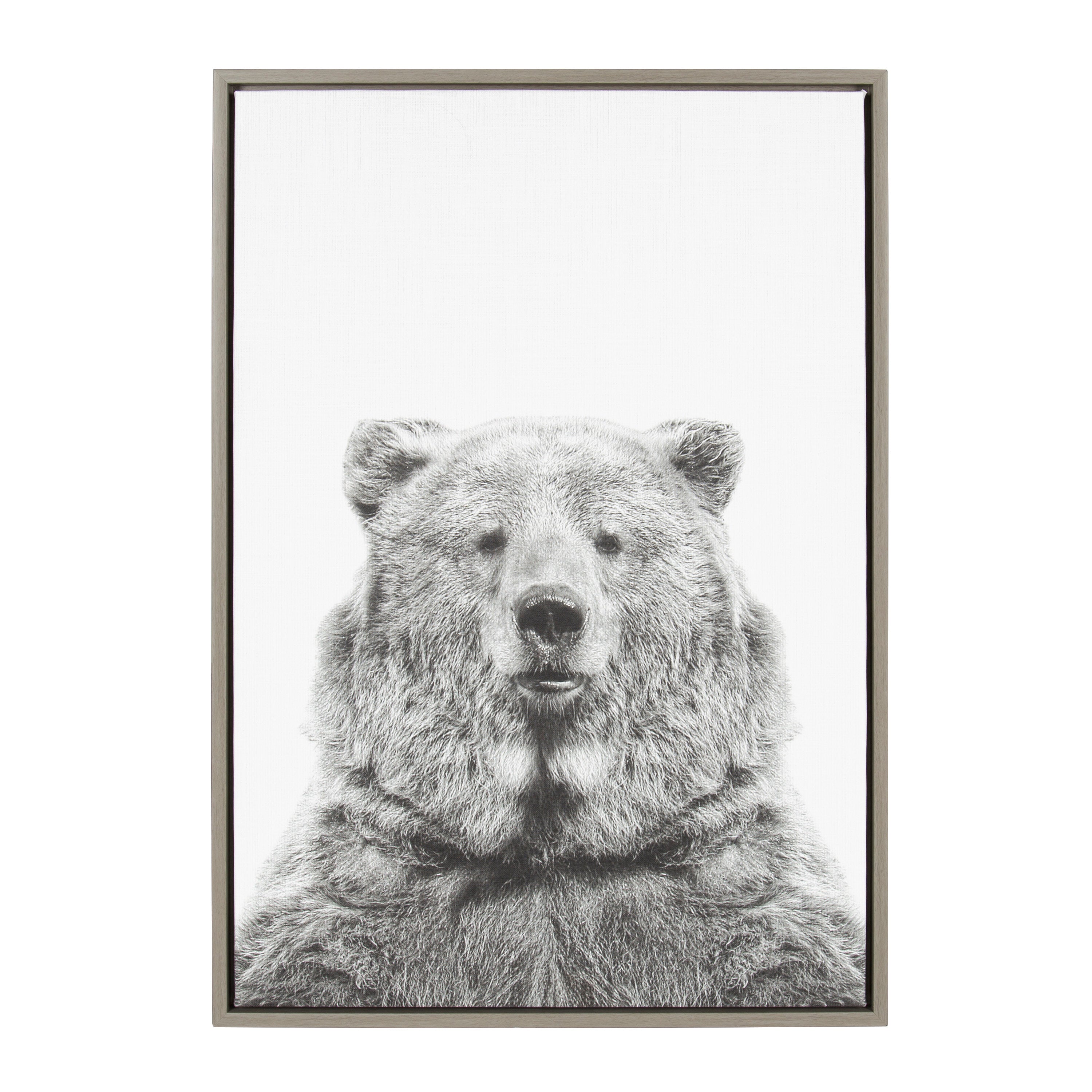 Framed Canvas 23x33 Sylvie Graywash 1