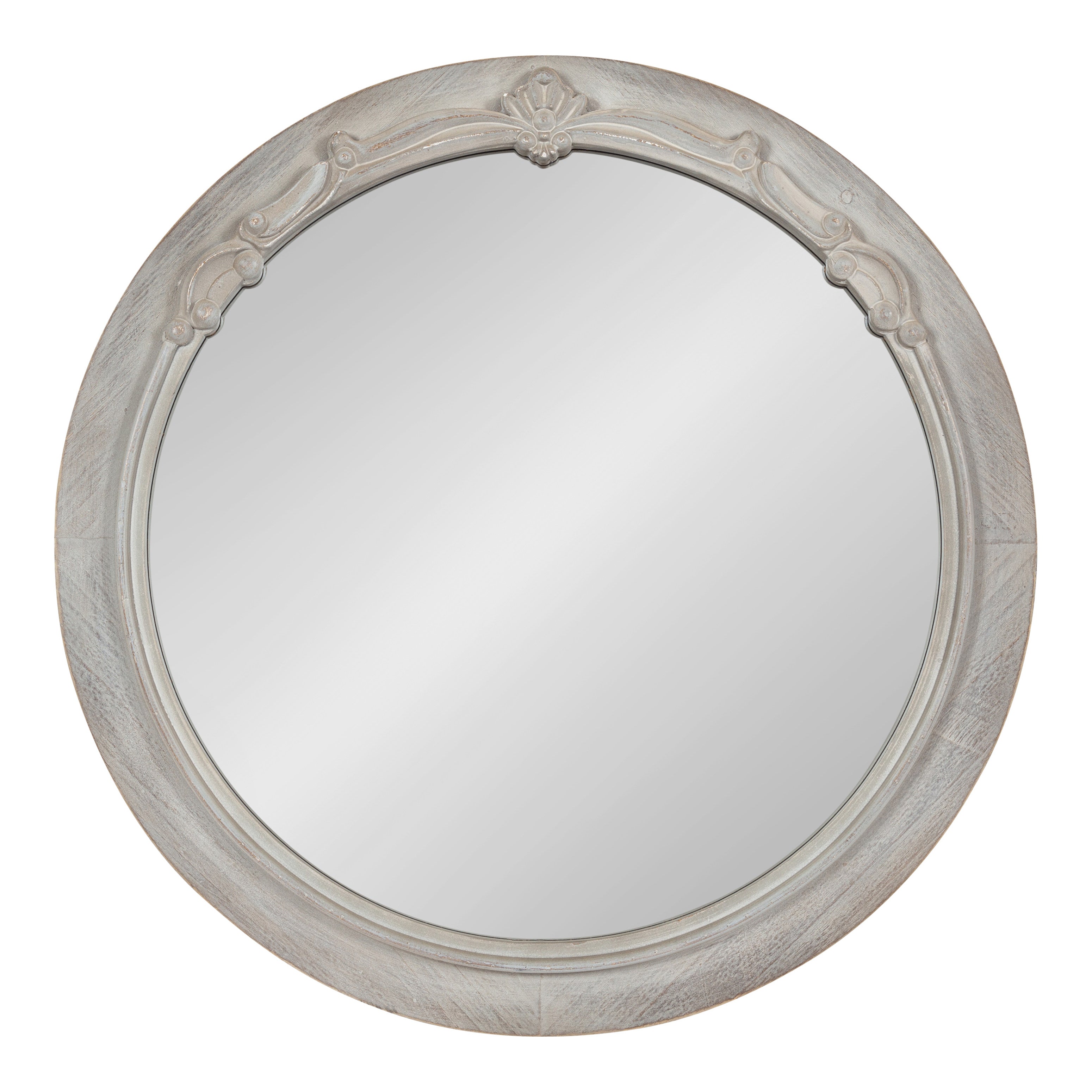Round Mirror Gray 26" Diameter 1