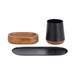 Trinket Storage Black Walnut Brown 3 Piece 5