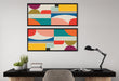Framed Canvas Sylvie Black 18x40 6