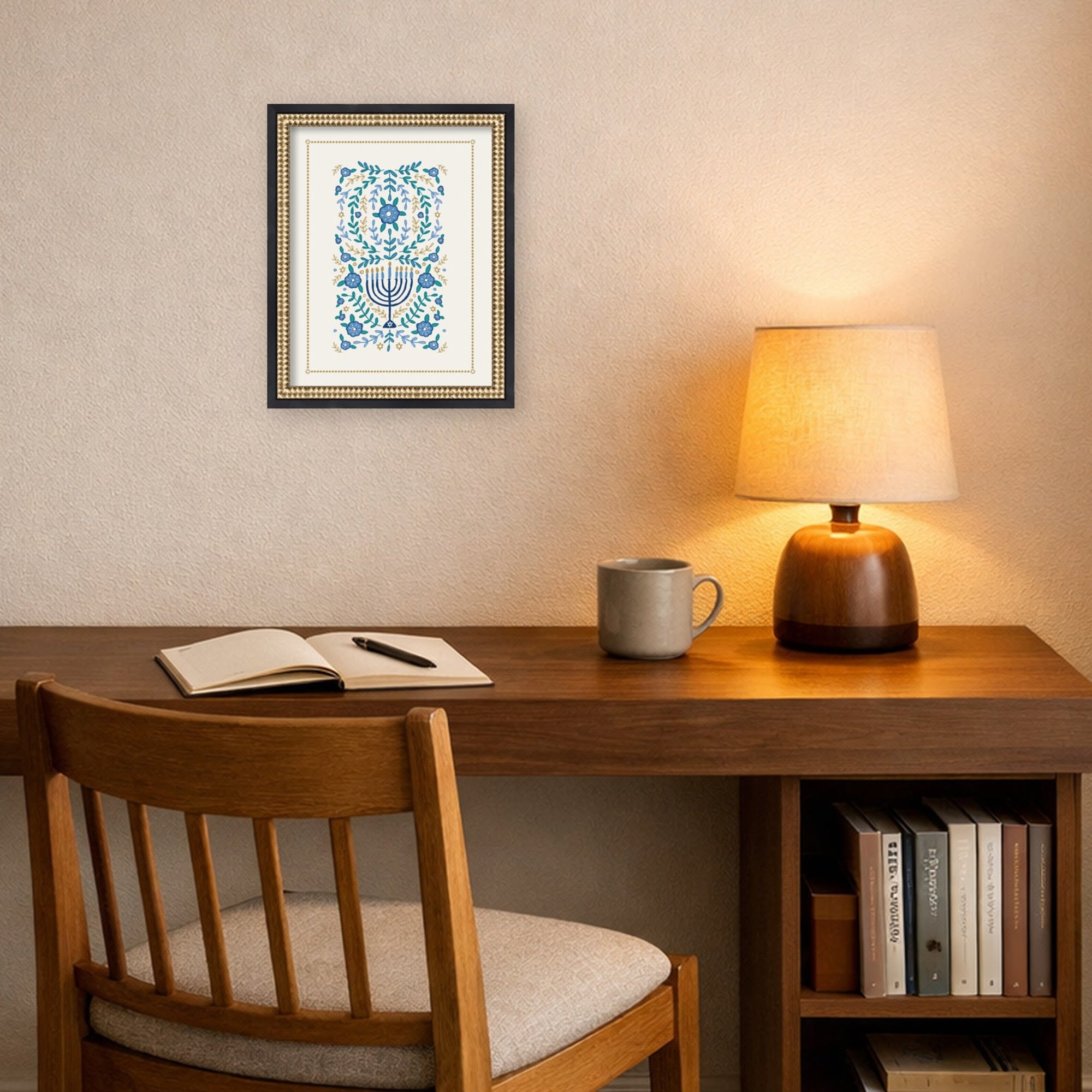 Mounted Canvas Castellan Black 13x16 6