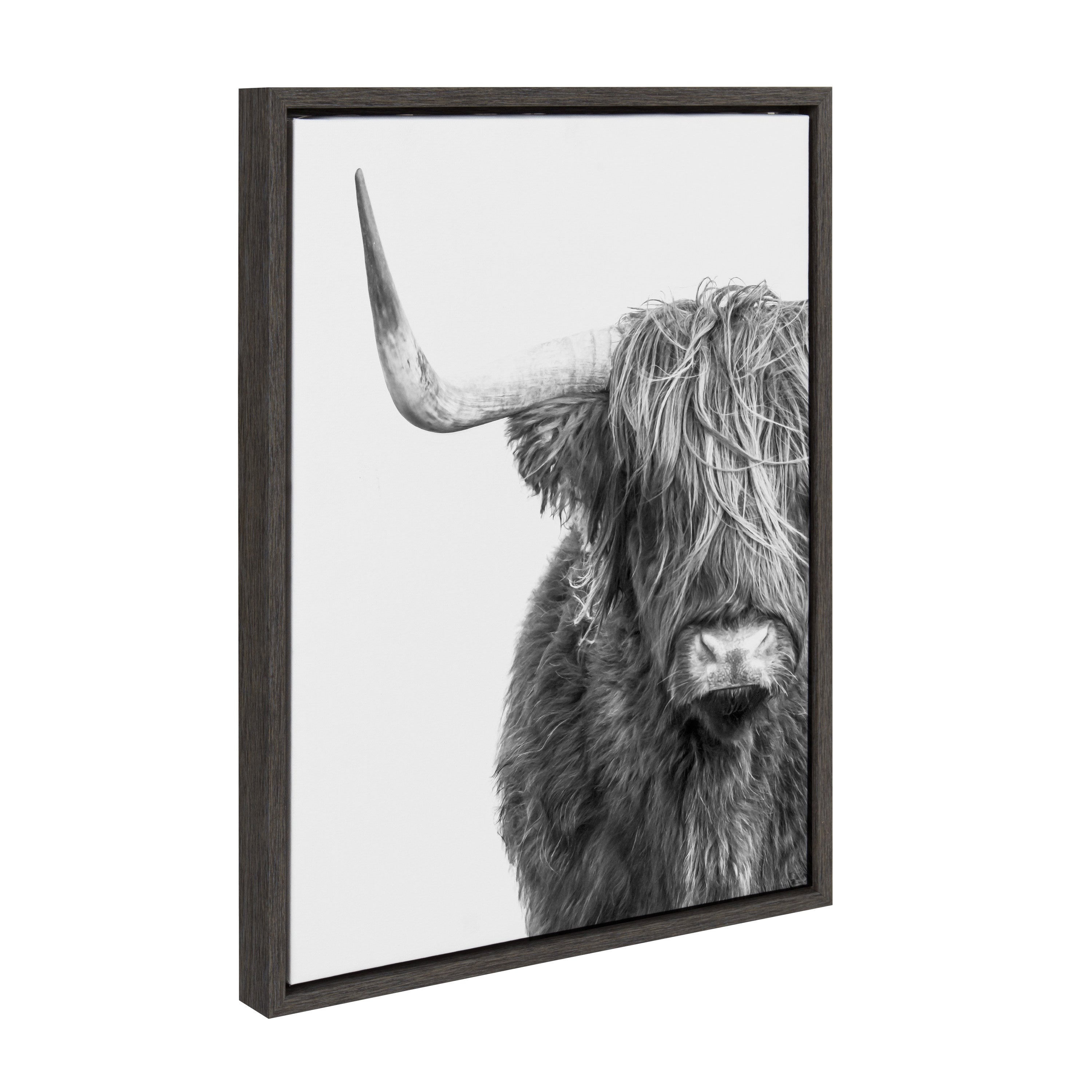 Framed Canvas Sylvie Dark Gray 18x24 2
