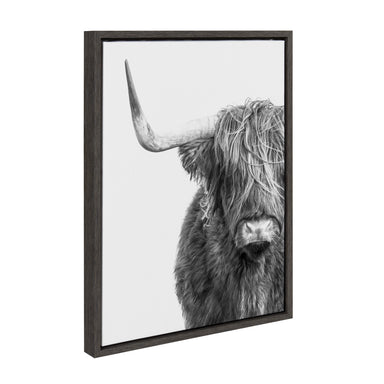 Framed Canvas Sylvie Dark Gray 18x24 2
