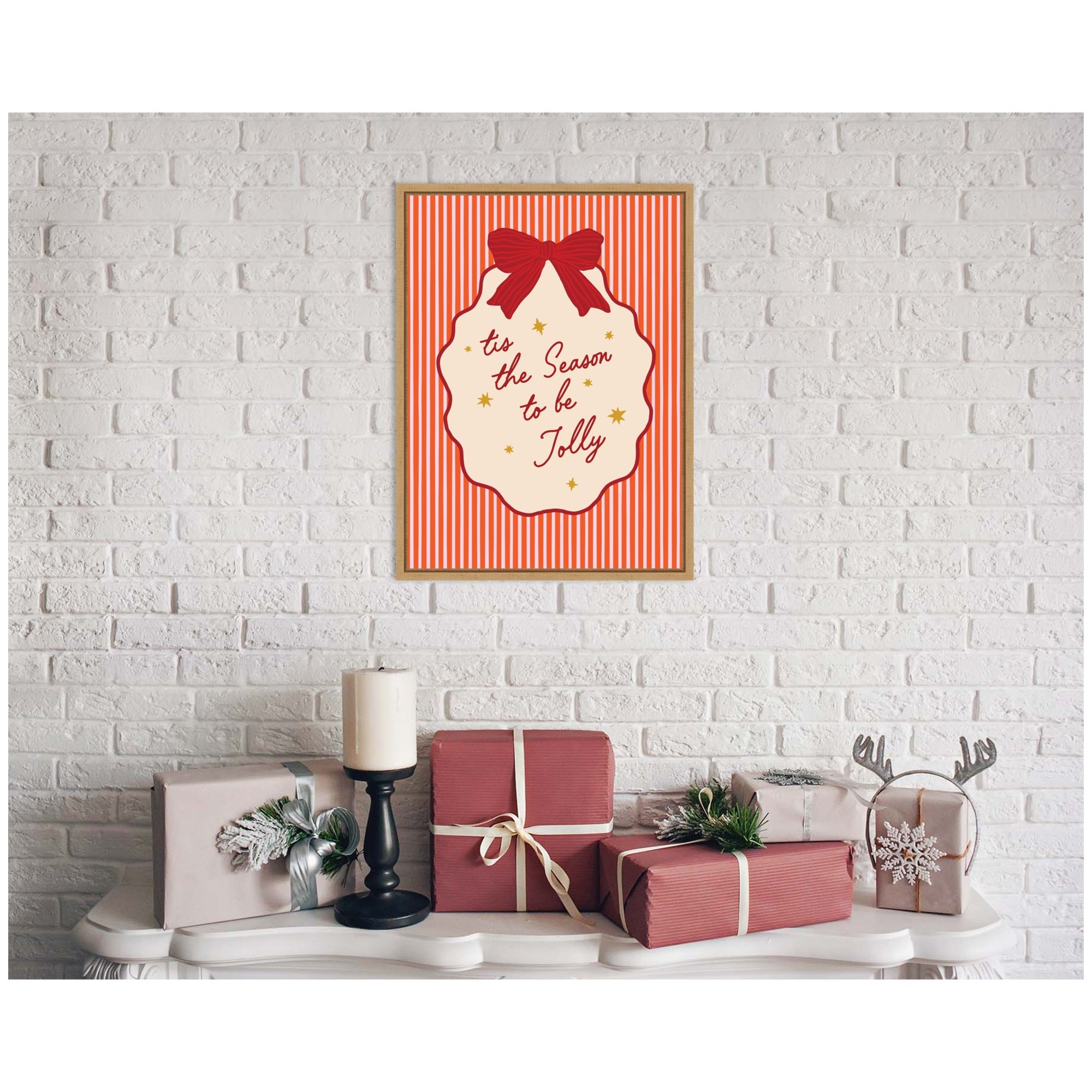 Framed Canvas Sylvie Natural 18x24 5