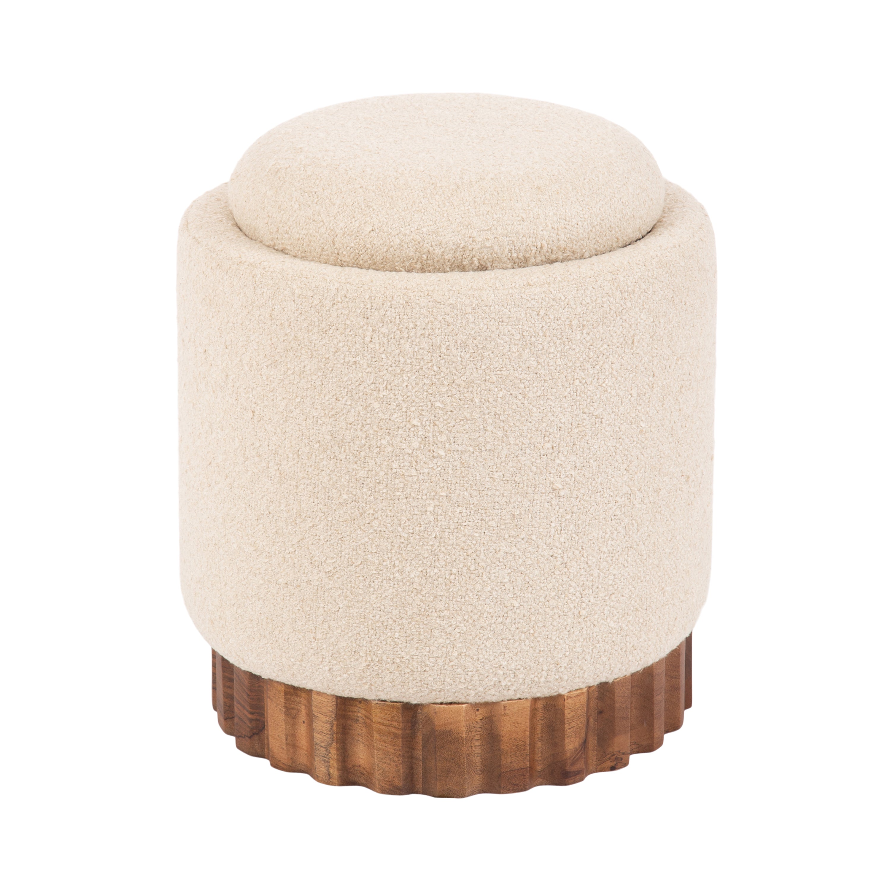 Storage Ottoman 16x16x19 Walnut Brown 1