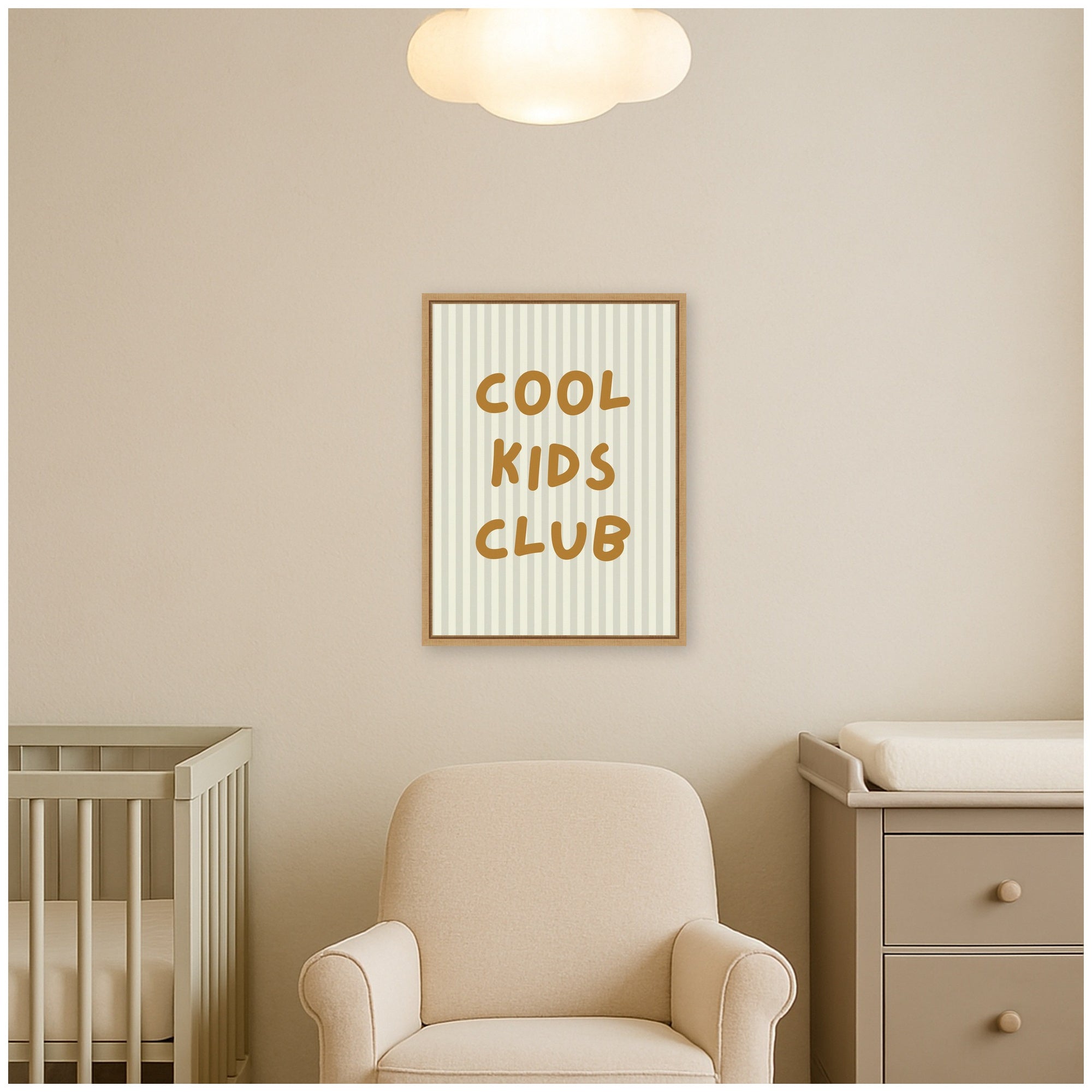 Cool Kids Club by Laura Moss Framed Canvas Wall Art Print