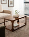 Coffee Table Walnut Brown 36x20x18 6