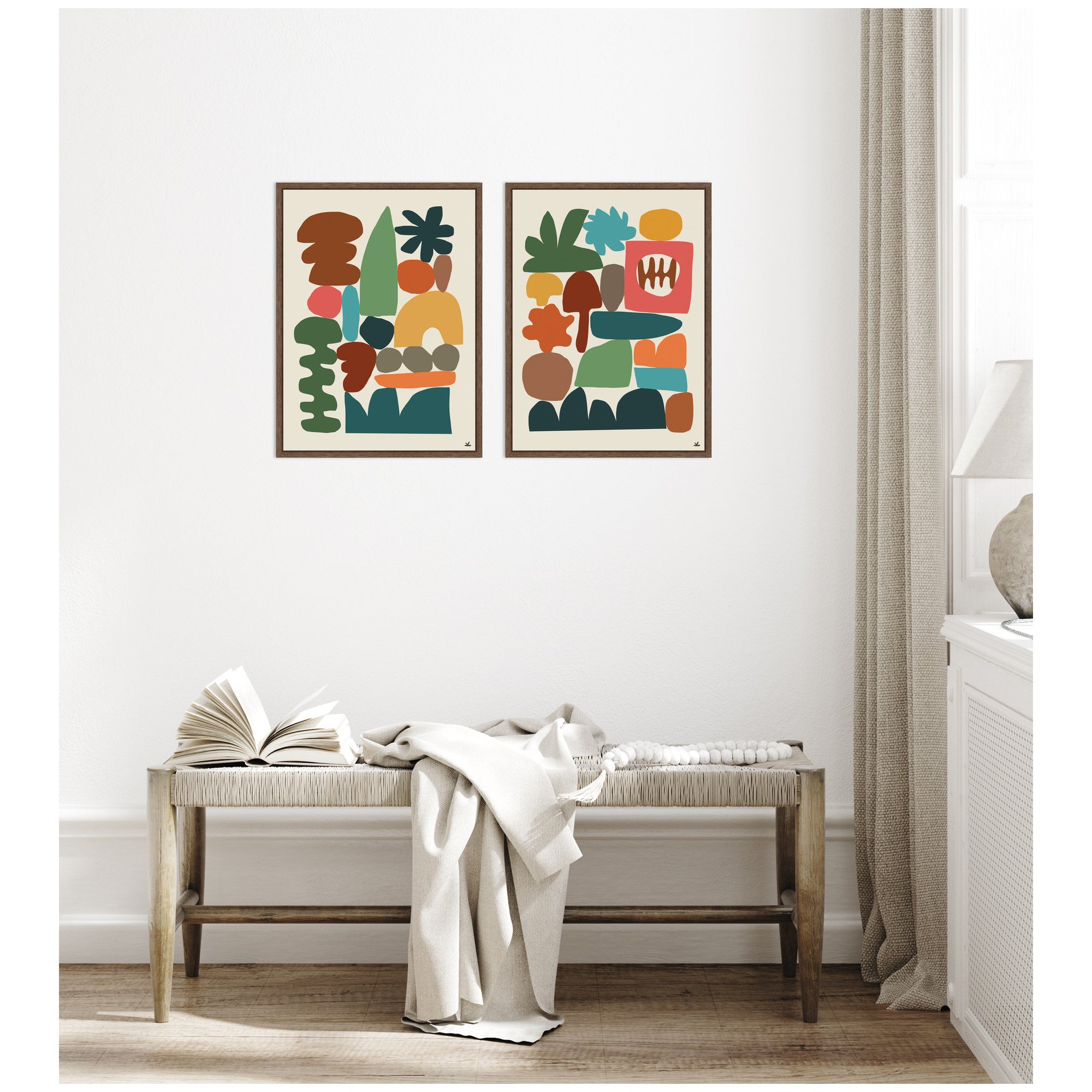 Night Chords 2 Piece Framed Canvas Wall Art Set by Kelly Knaga