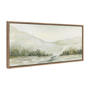 Framed Canvas 18x40 Sylvie Dark Gold 1