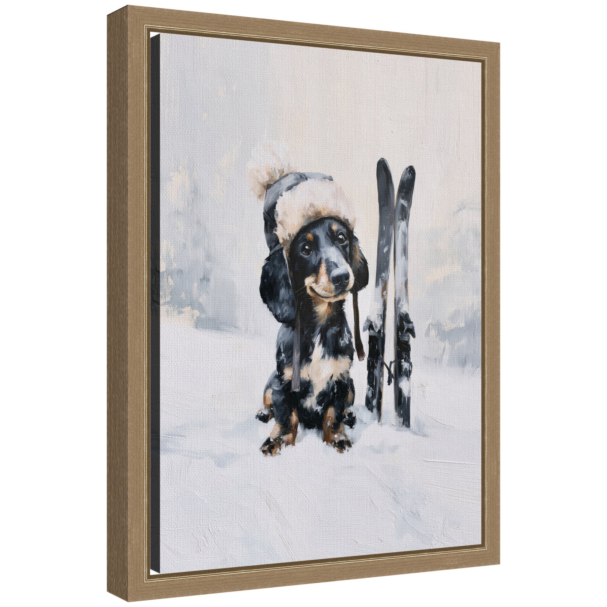 Framed Canvas Sylvie Dark Gold 10x13 1